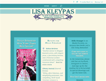 Tablet Screenshot of lisakleypas.com